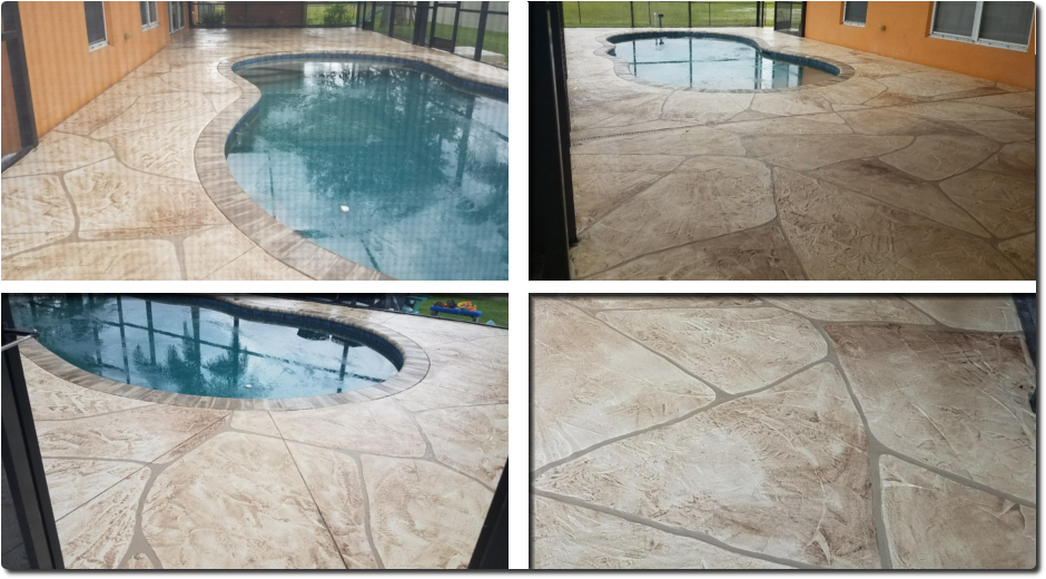 Concrete Landscape Curbing Cape Coral FL Pool Deck Resurfacing