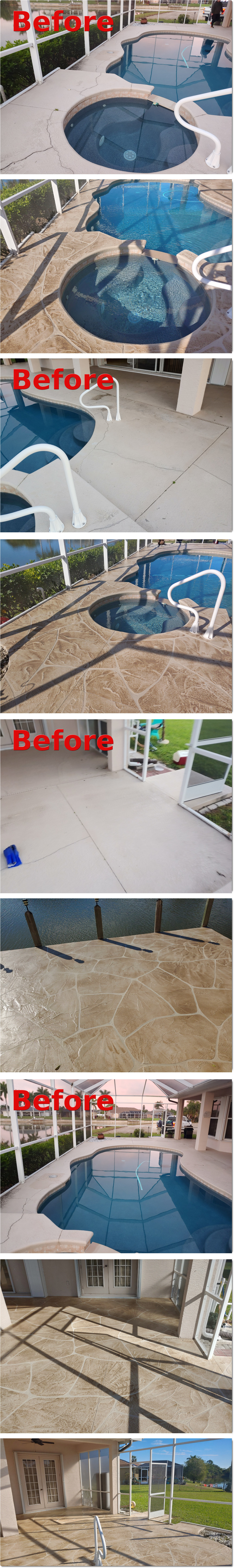 Decorative Concrete Curbing Fort Myers FL Driveway Resurfacing