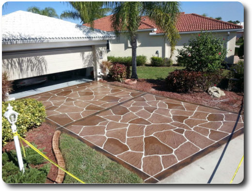 New Decorative Driveway North Fort Myers Florida