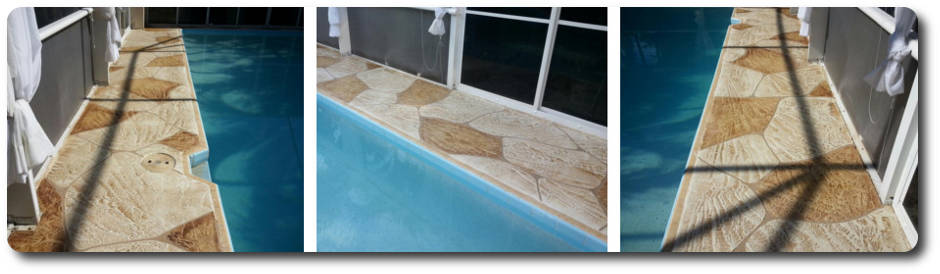 Decorative Pool Deck in Cape Coral Florida