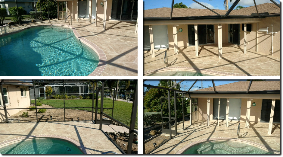 Concrete resurfacing Pool Deck Cape Coral