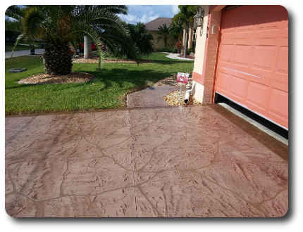 Decorative Concrete Driveway Cape Coral FL