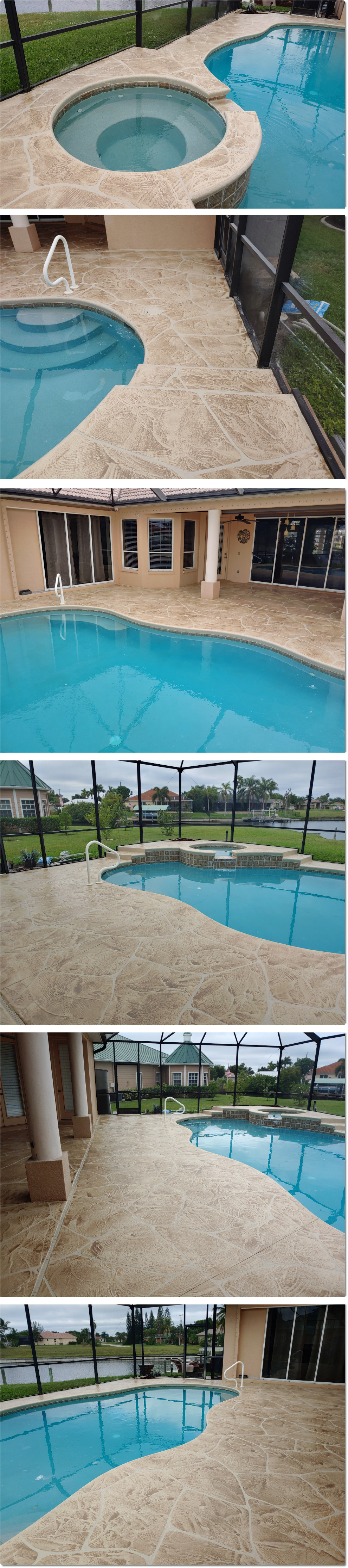 Pool Deck resurfacing in Cape Coral Florida