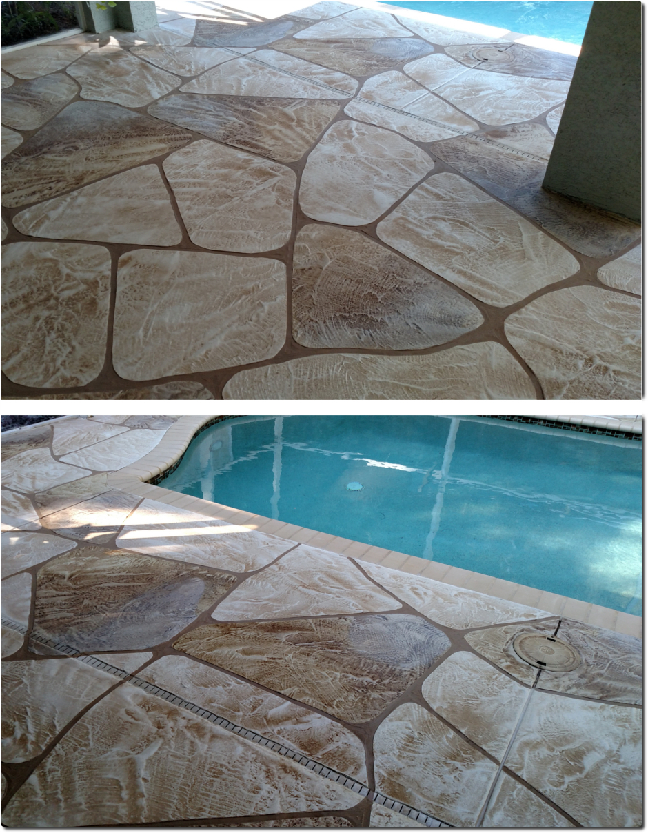 Pool Deck resurfacing Ft Myers concrete landscaping