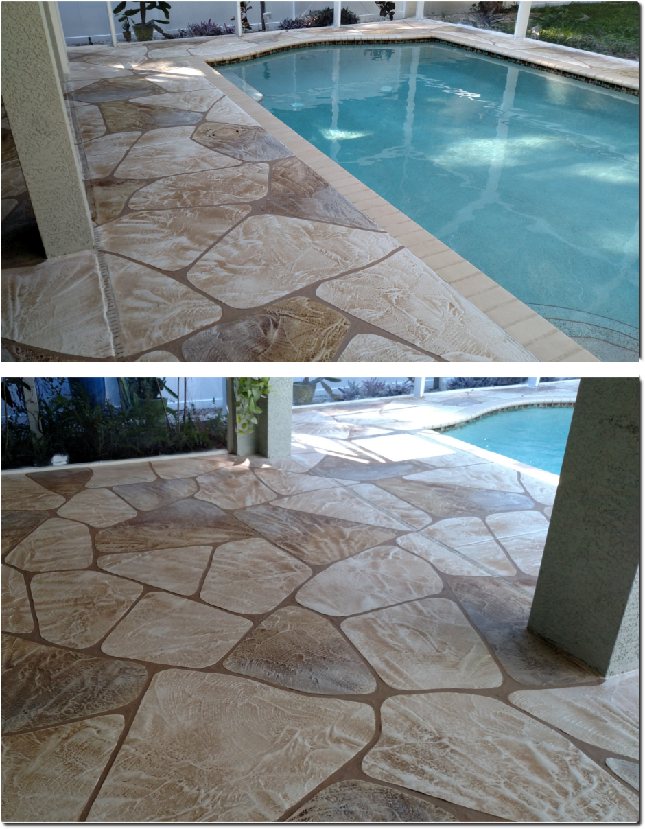 Ft Myers Pool concrete landscaping