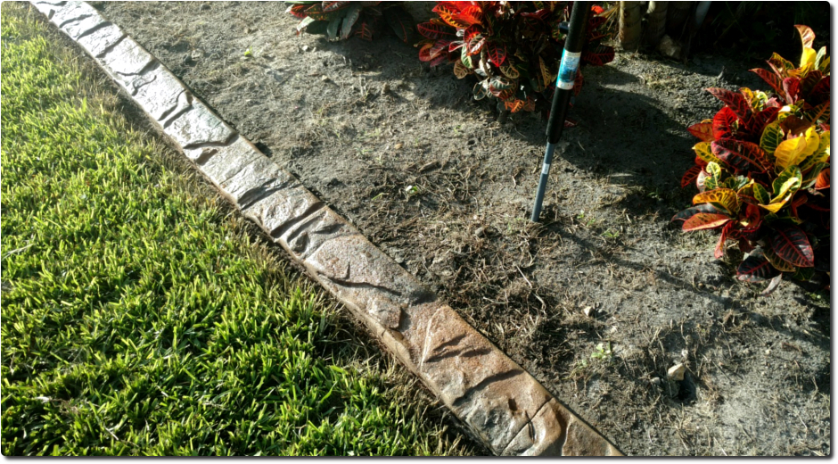 Ft Myers Landscape Curbing stain coating