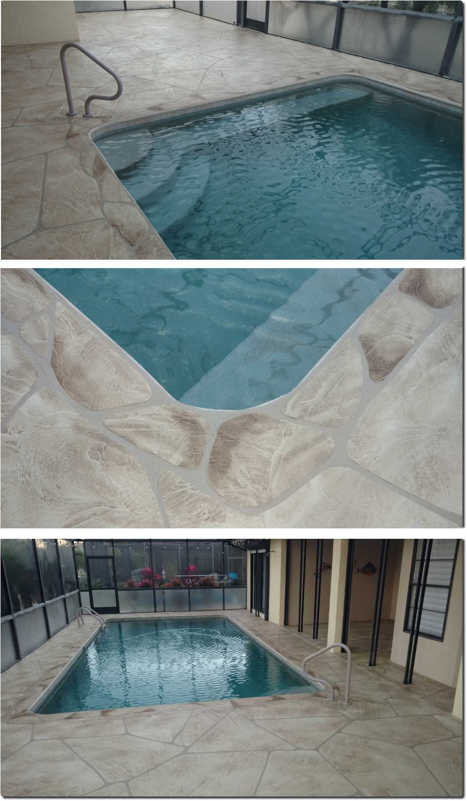 Pool area design in Cape Coral