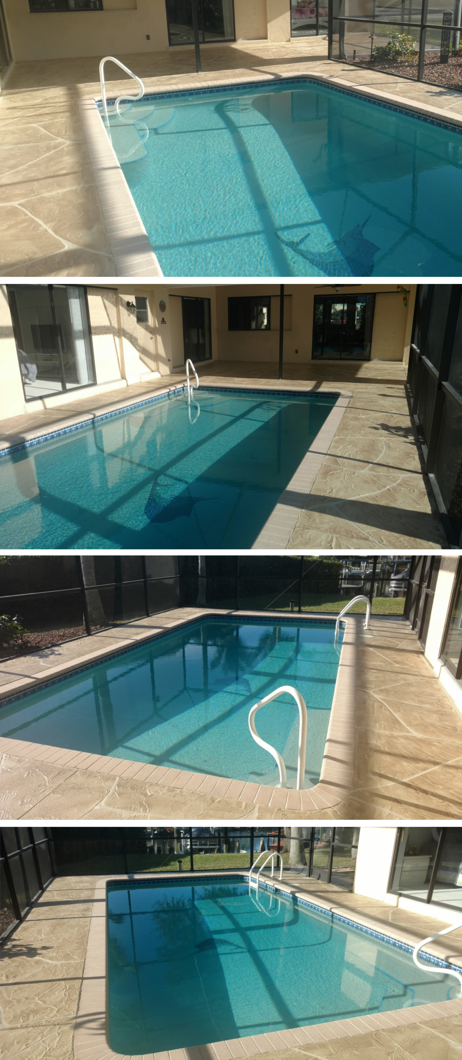 Pool area design in Cape Coral