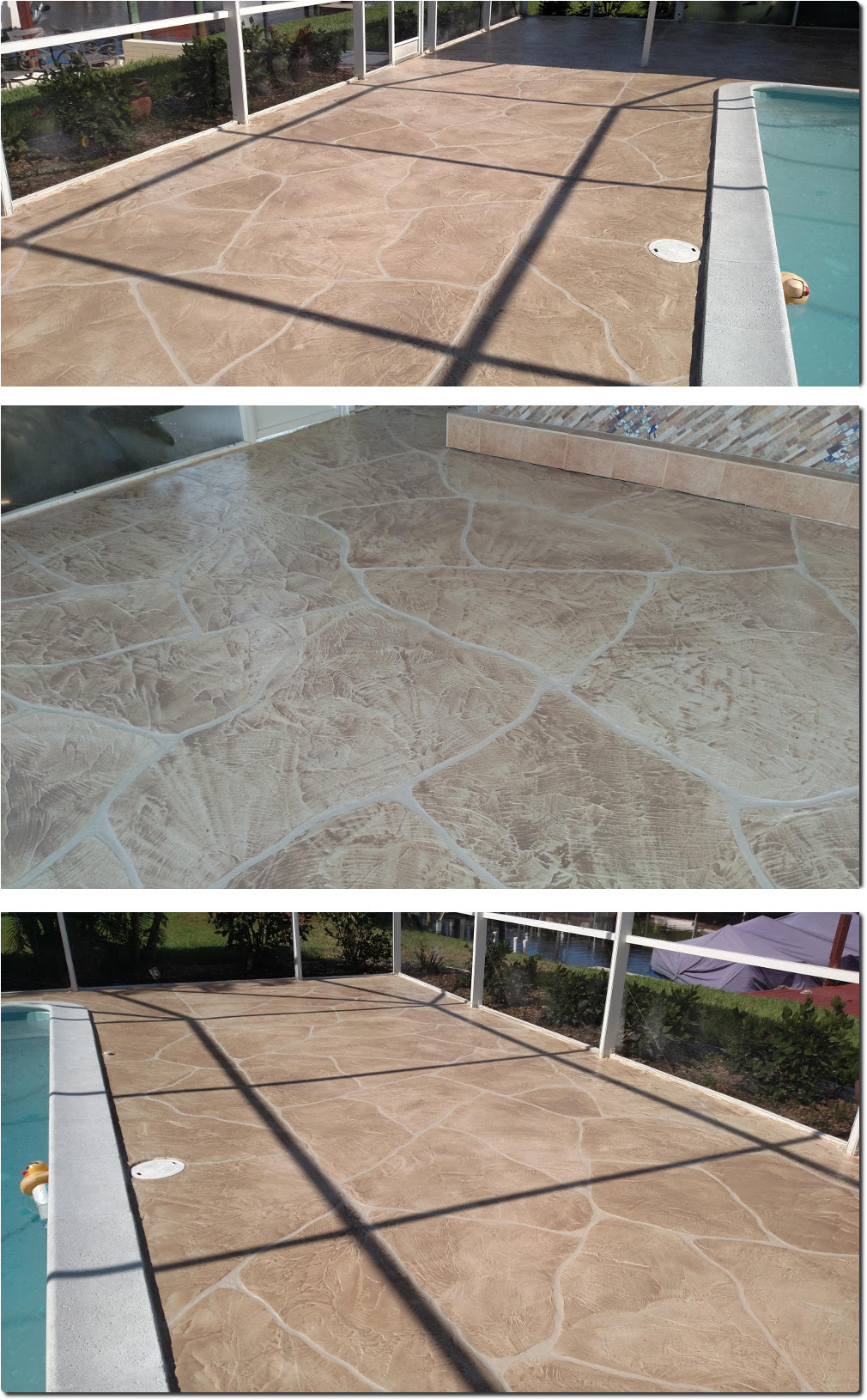 Concrete stain Pool Areas Cape Coral